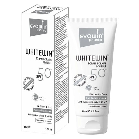 EVAWIN WHITEWIN Écran Solaire Invisible Anti-Taches SPF 50+ 50 ml – Protection Éclat et Teint Uniforme