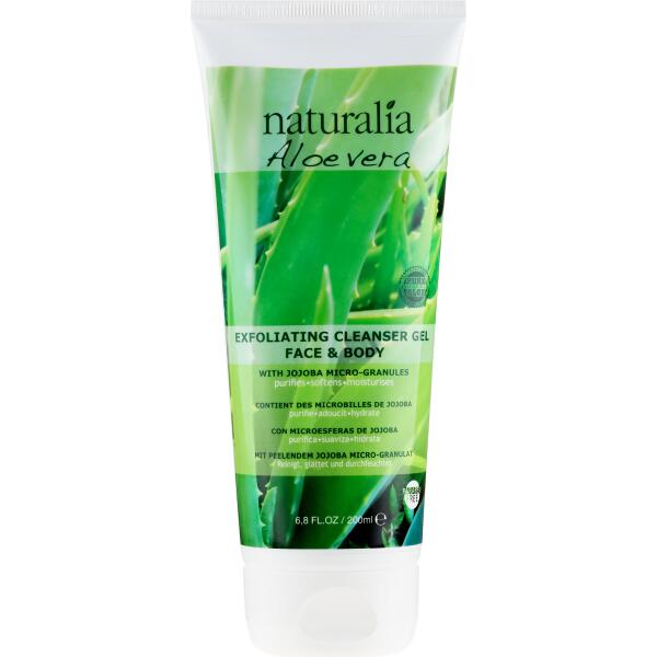 naturalia gel exfoliant  nettoyant visage/corps 200ML