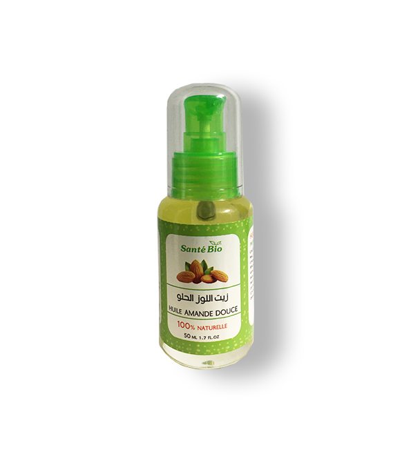 Santé Bio huile végétale d'amande 100% Naturelle - 50ml