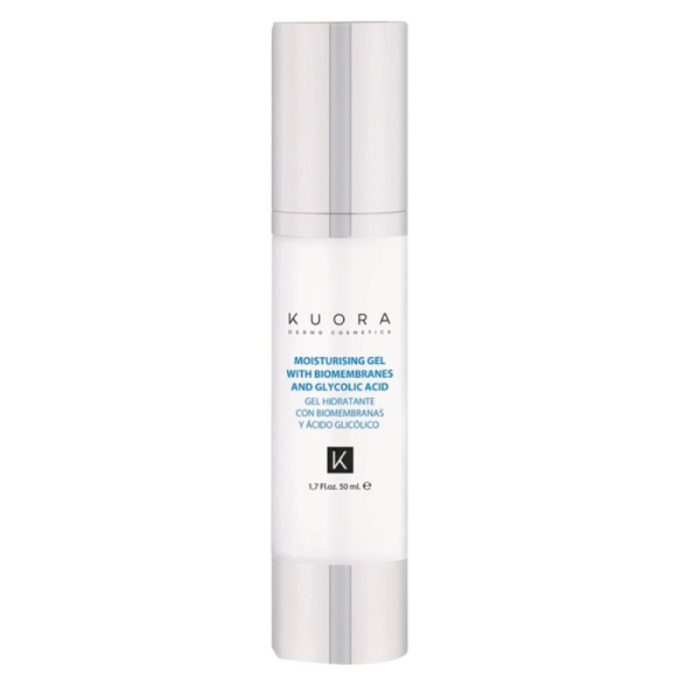 KUORA GEL HYDRATANT AUX BIOMEMBRANES ET A L'ACIDE GLYCOLIQUE SPF10 50ML