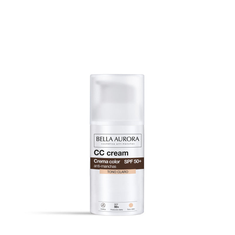 BELLA AURORA CC CREME ANTI TACHES SPF50 TEINTE CLAIRE = TROUSSE OFFERTE