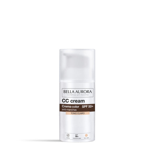 BELLA AURORA CC CREME ANTI TACHES SPF50 TEINTE CLAIRE = TROUSSE OFFERTE