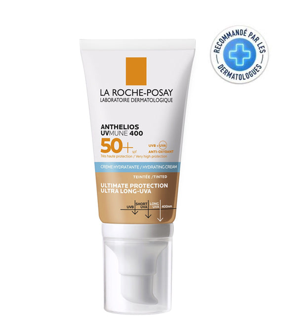 La roche-posay anthelios ultra crème hydratante teintée spf50+ 50 ml = Eau thermale 50 ml Offerte