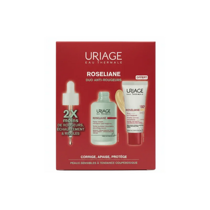 URIAGE PACK Roseliane Sérum Lissant AR 30ml + Soin Teinté Claire Anti-rougeurs SPF50+ 40ml OFFERT