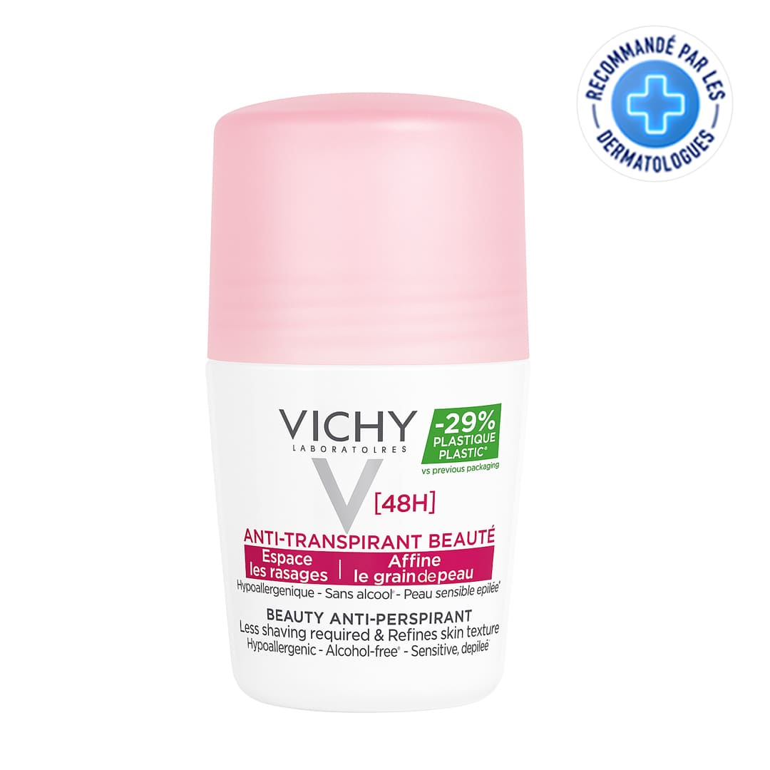 Vichy déodorant éclaircissant anti-transpirant 48h peau sensible – 50ML