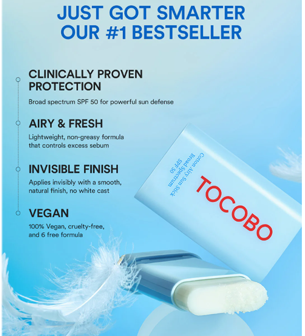TOCOBO Cotton Soft Sun Stick SPF50