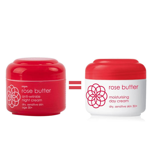 ZIAJA ROSE BUTTER CREME DE NUIT ANTI AGE 50 ML = CRÈME DE JOUR 50ML OFFERTE